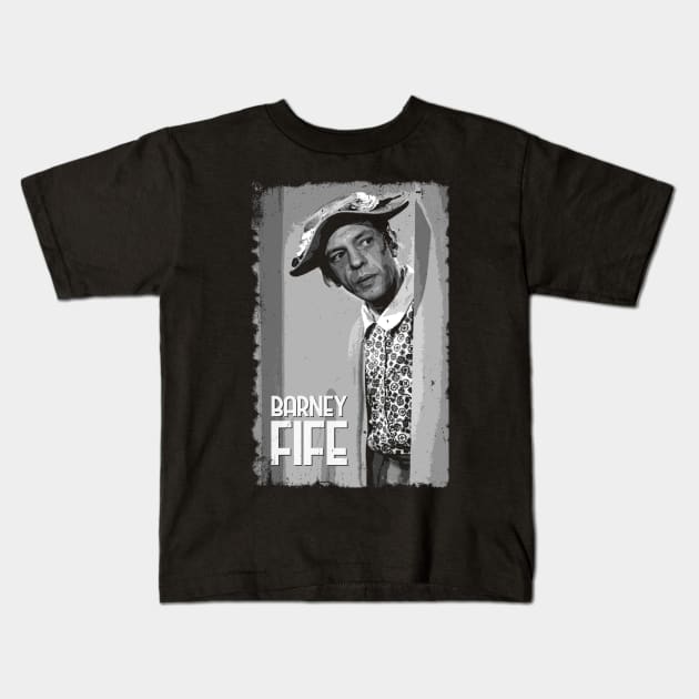 Don't Pass Up The Opportunity For Laughter Barney Fife Quote T-Shirt Kids T-Shirt by Zombie Girlshop